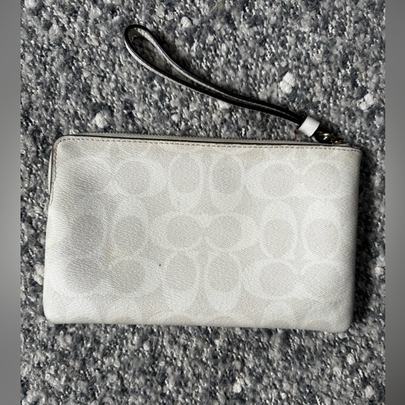 Coach Silver Wristlet Clutch - Picture 3 of 5